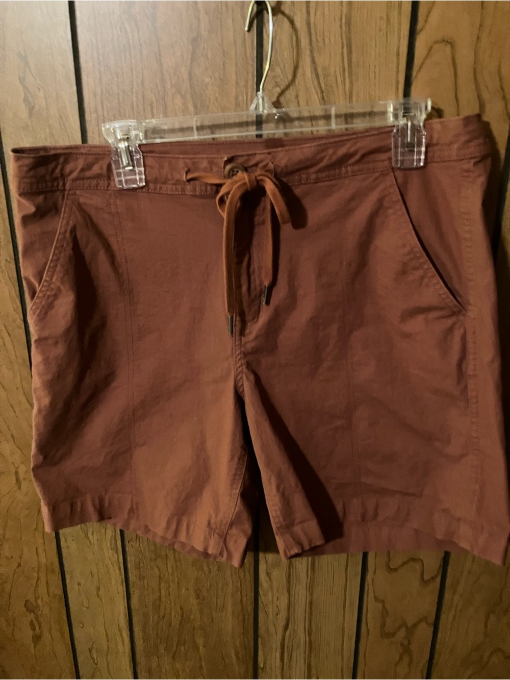 Women’s Eddie Bauer Drawstring Casual Shorts — Rust